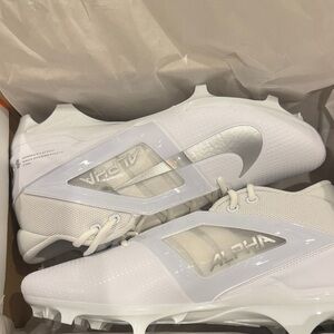 Nike Alpha White Silver Athletic Shoes